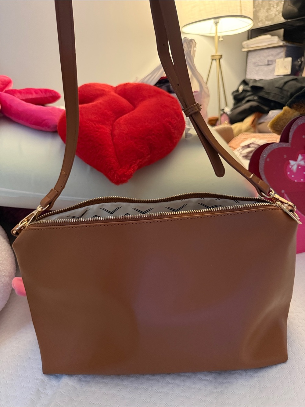 Women's Brown Crossbody Shoulder Bag
